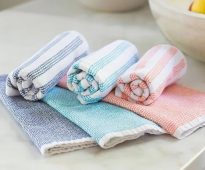 how to wash kitchen towels