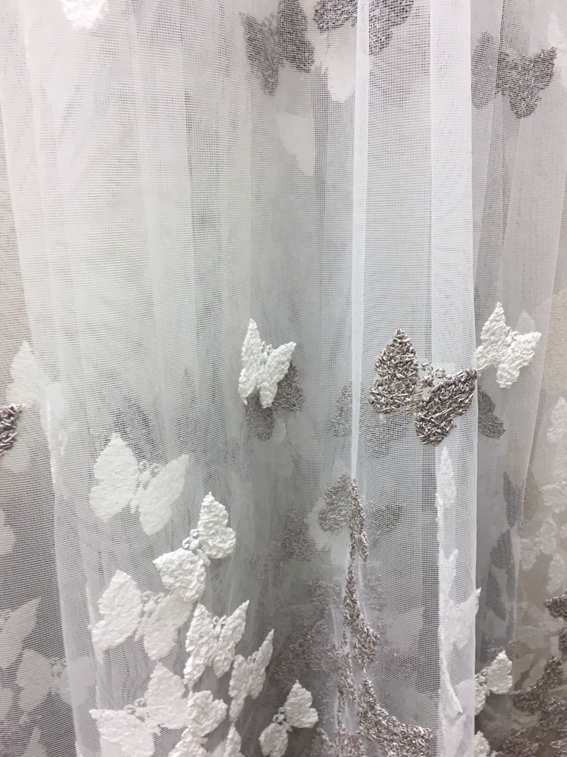 tulle with butterflies