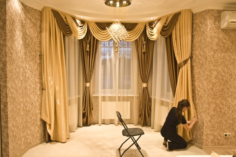 how to decorate curtains photo design