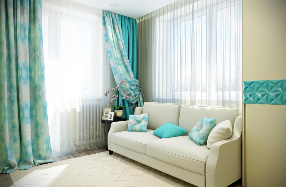 room in turquoise