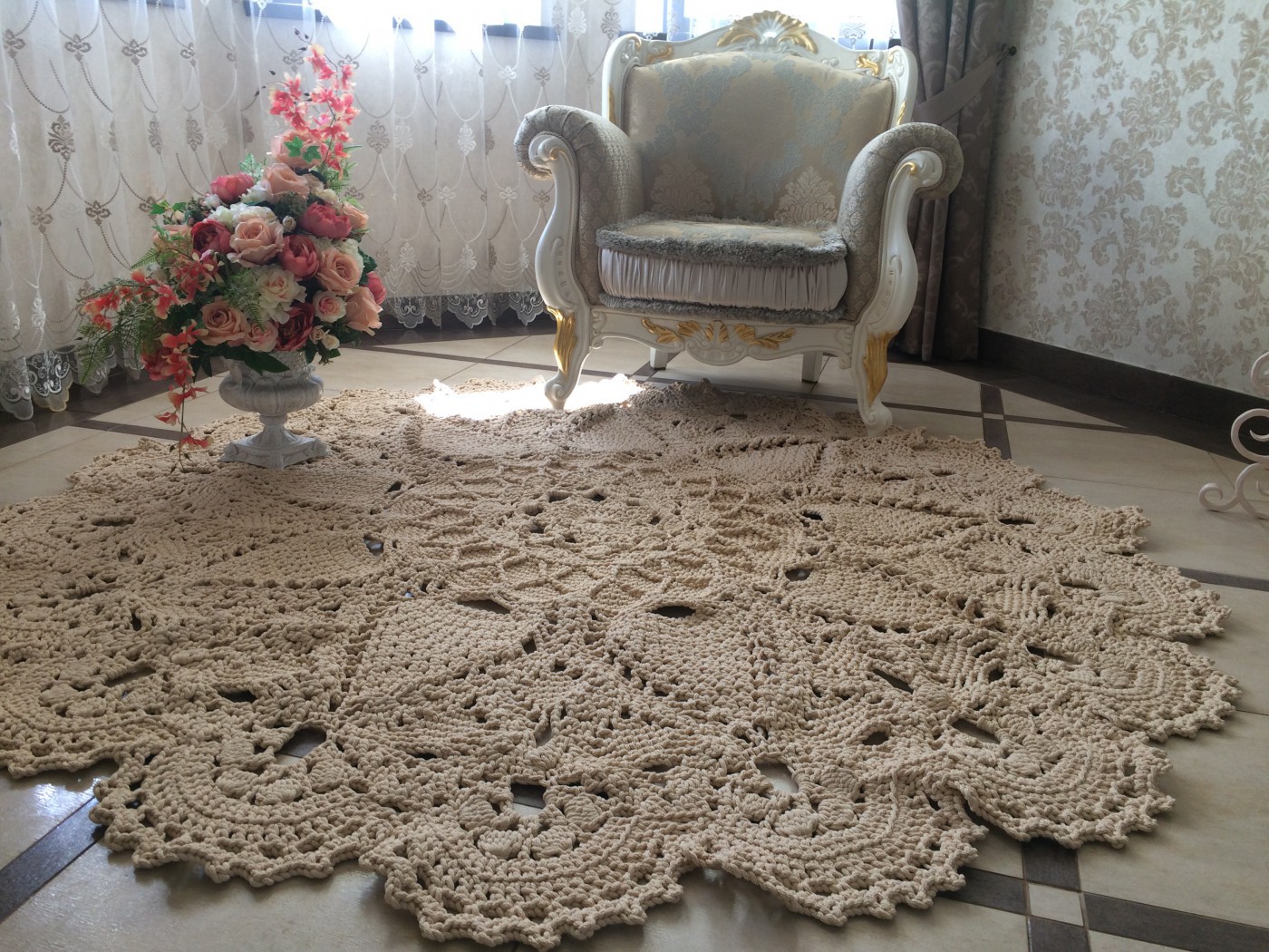 zdjęcie projektu dywanu poliestrowego