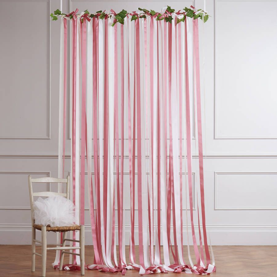 unusual curtains of ribbons