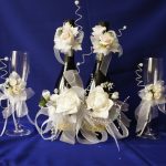 dekoracja butelek szampana na pomysły na zdjęcia ślubne