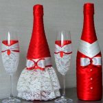 decoration of champagne bottles for wedding options