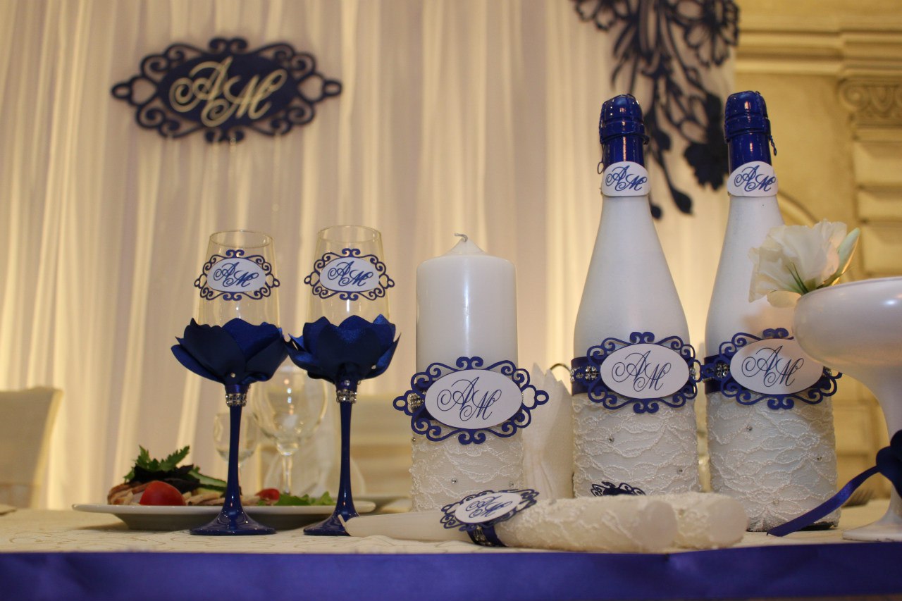 düğün dekor fikirleri için şampanya şişeleri dekorasyon