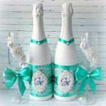 dekorera champagneflaskor för alternativ till bröllopsidéer
