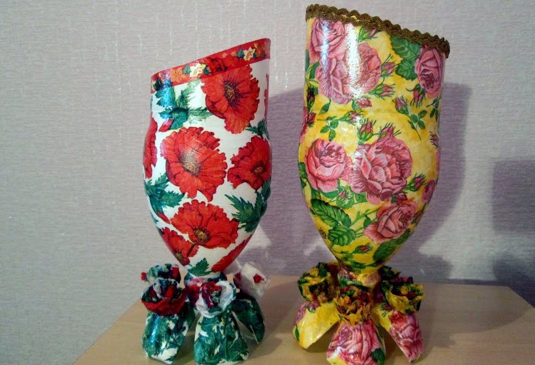 dekoracija vaze za boce