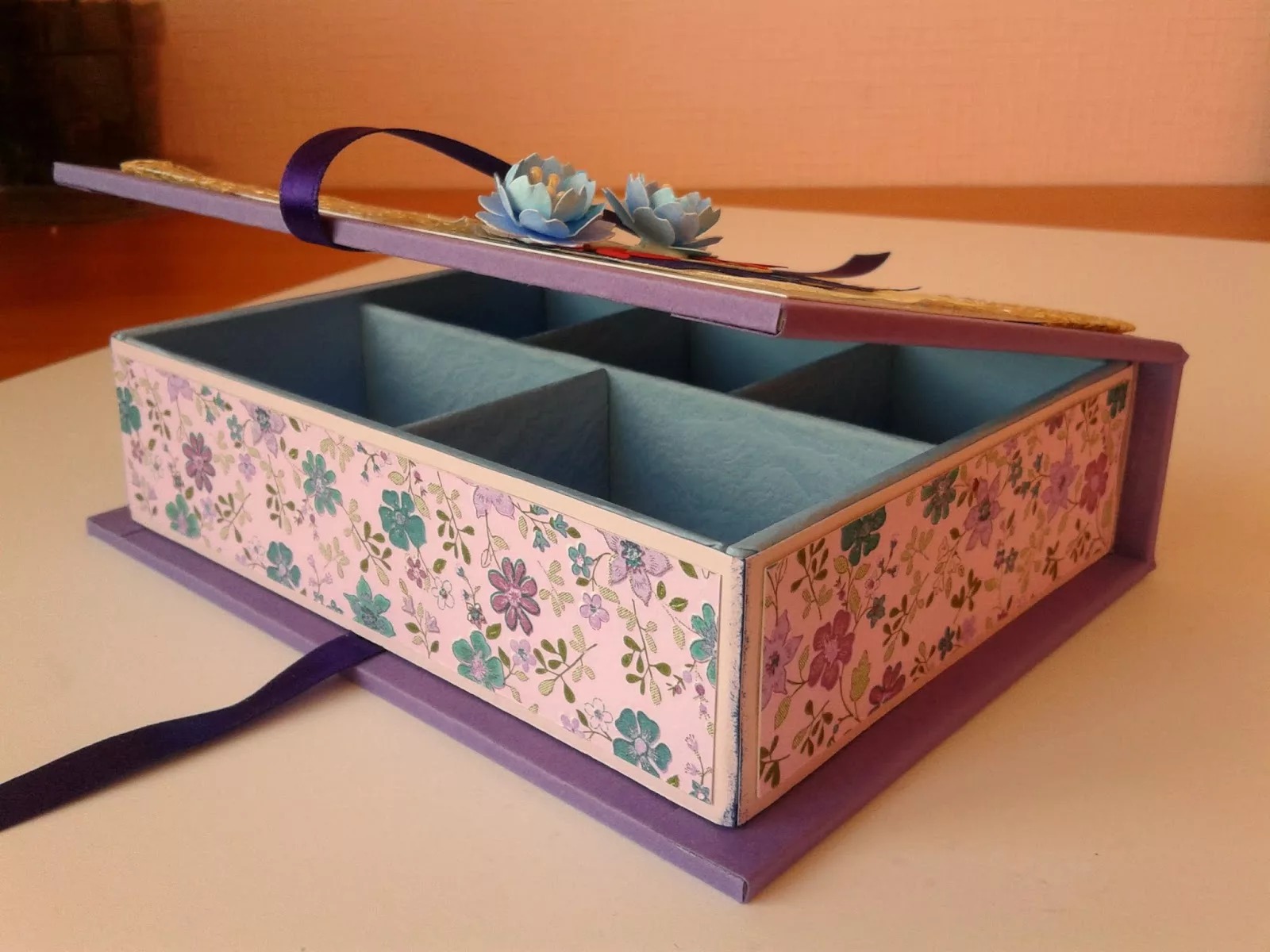 jewelry box with your own hands from wallpaper