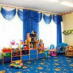 curtains for kindergarten interior