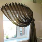 curtains and tulle without cornice decor photo