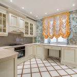 tulle in the kitchen design photo