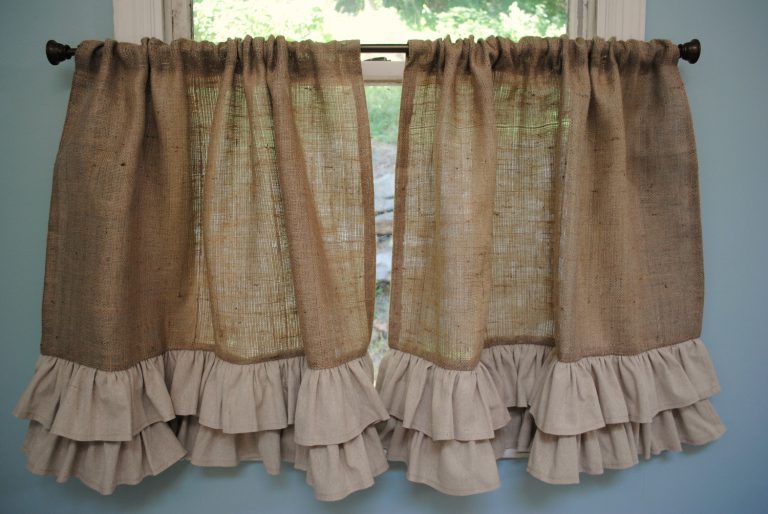 záclony na malé okenní textilní nápady
