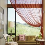 curtains on one side of the window interior design