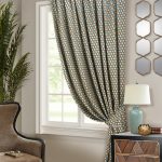 Curtains on one side of the window interior ideas