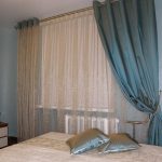 Curtains on one side of the window decoration photo