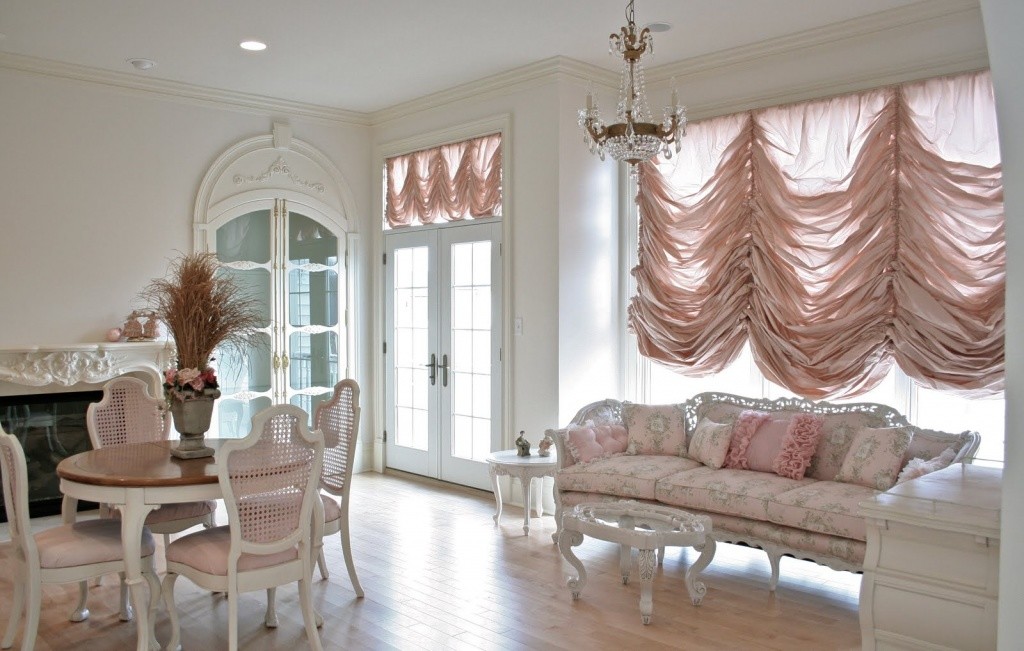 french window curtains