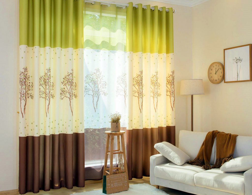 curtains in the living room