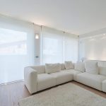 white curtains in the living room