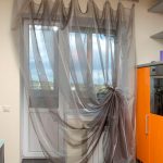 how to hem curtains and tulle in the hallway