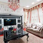 tulle in modern living room interior ideas
