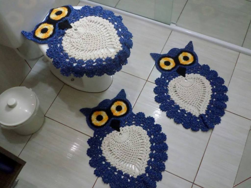 knitted rug owl photo options