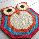 knitted rug owl DIY photo options