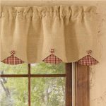 beige country curtains