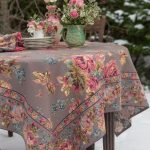 tablecloth on the table for the kitchen photo ideas