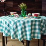 tablecloth on the table for the kitchen photo ideas