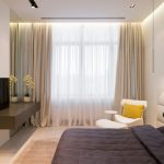 curtains in a modern style in the bedroom