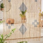 nápady design bambusové záclony