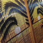 bambusové záclony foto interiéru