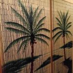bambusové záclony nápady interiér