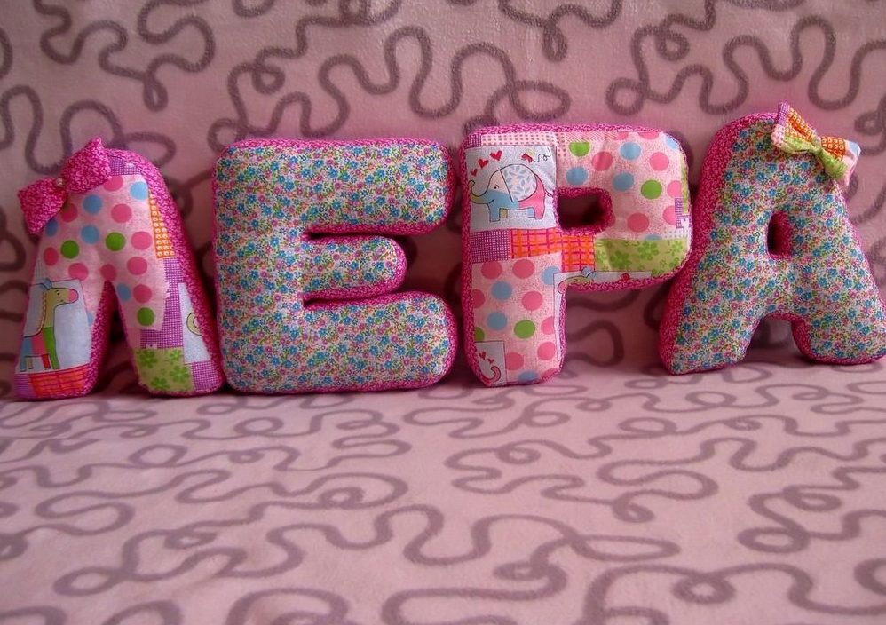 pillow letters sewing