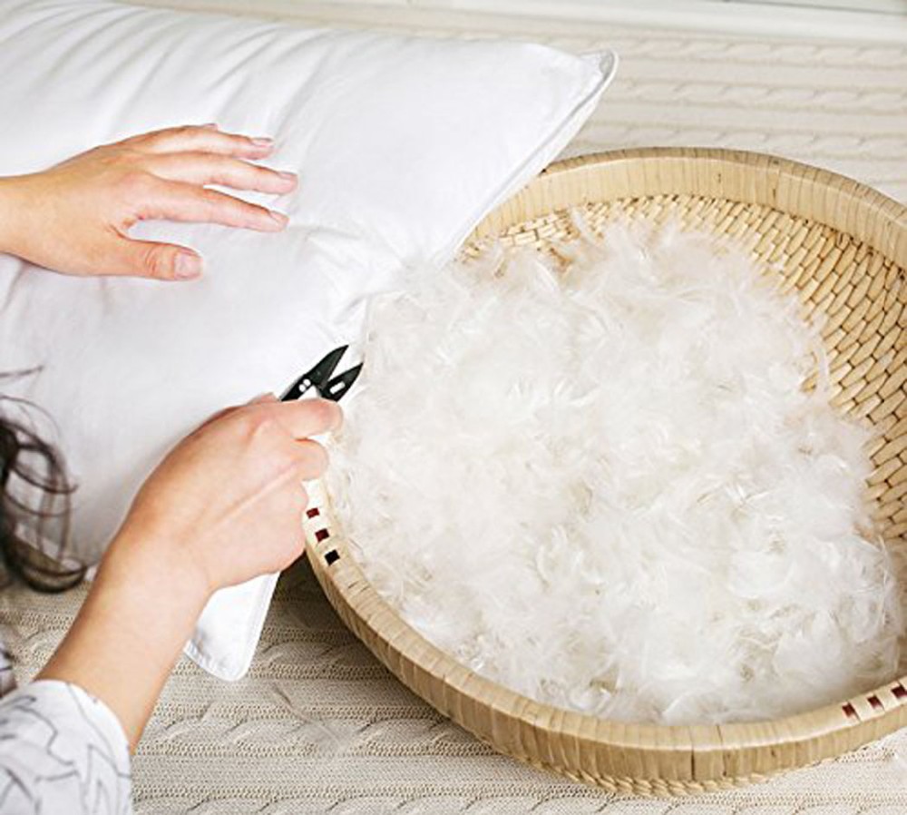 paglilinis ng feather pillow