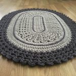 knitted rugs oval