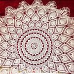 crocheted lace tablecloth