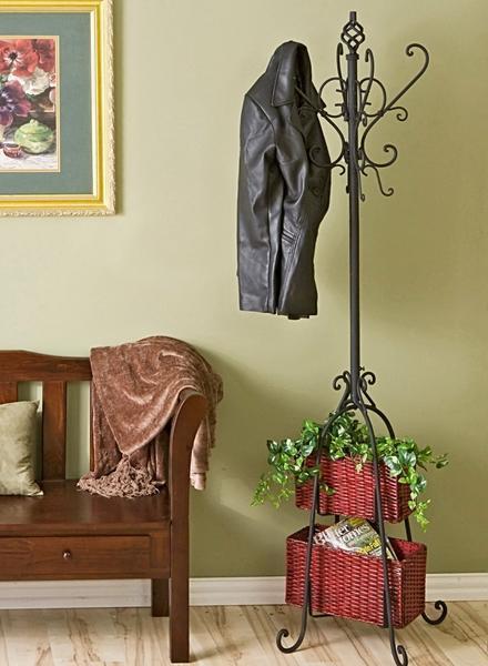 wrought iron hanger with flowers
