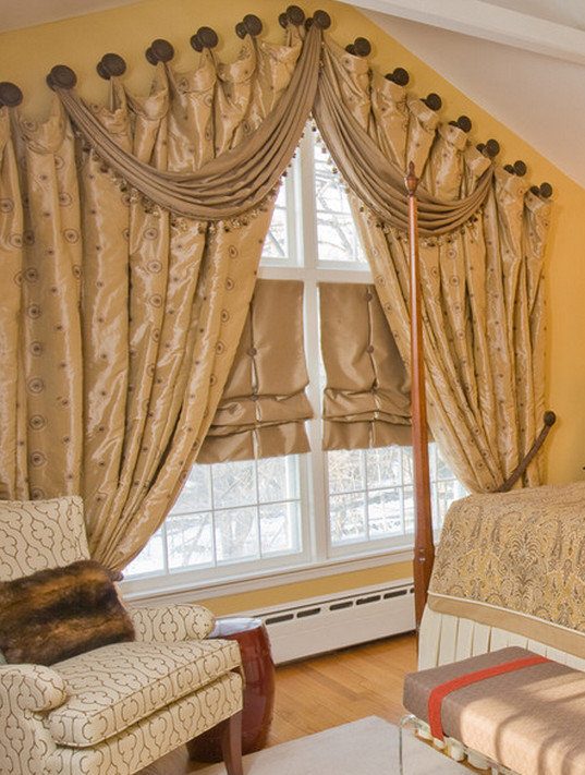 mounts for curtains without eaves