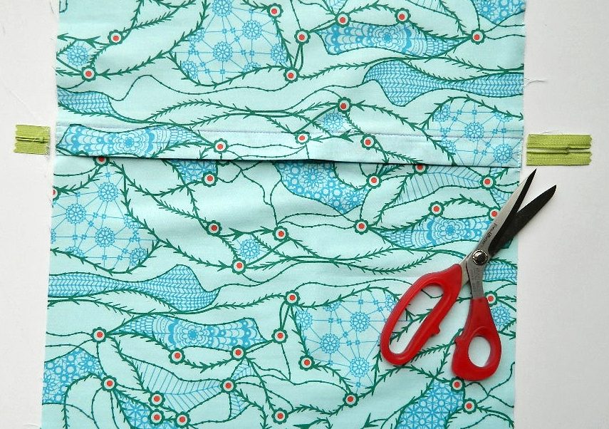 how to sew a zipper in a pillowcase