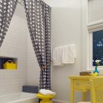 textilní záclony pro koupelnu design fotografie