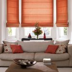short coral curtains