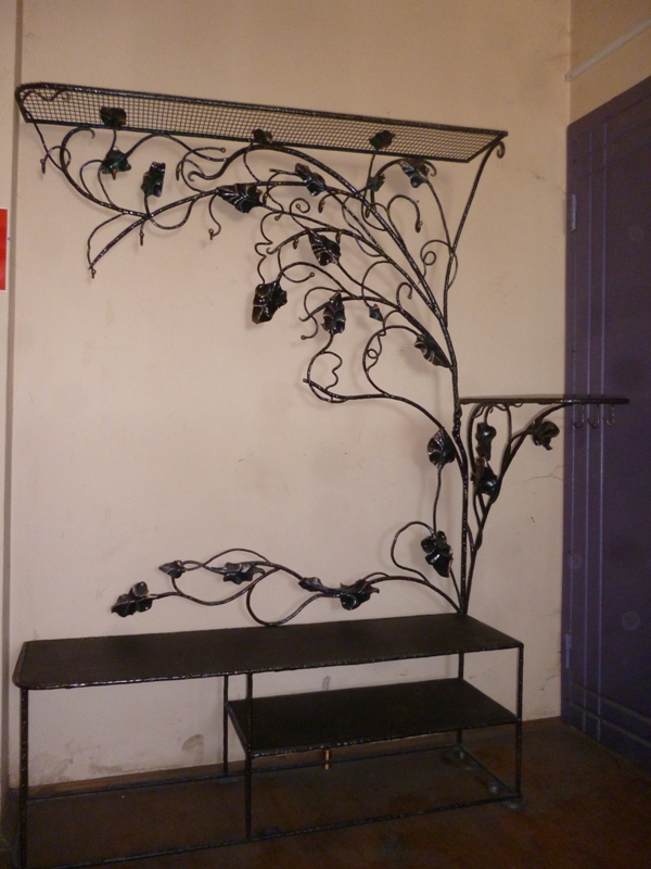 wrought iron in the hallway