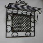 forged hangers in the hallway decor