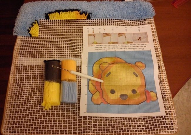 zestaw do haftowania dywanów