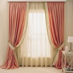 fastening curtains to the rail decor