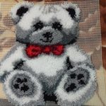 bear embroidery carpet