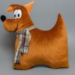 soft toy dog ​​pillow