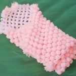 delicatamente rosa plaid di pompon