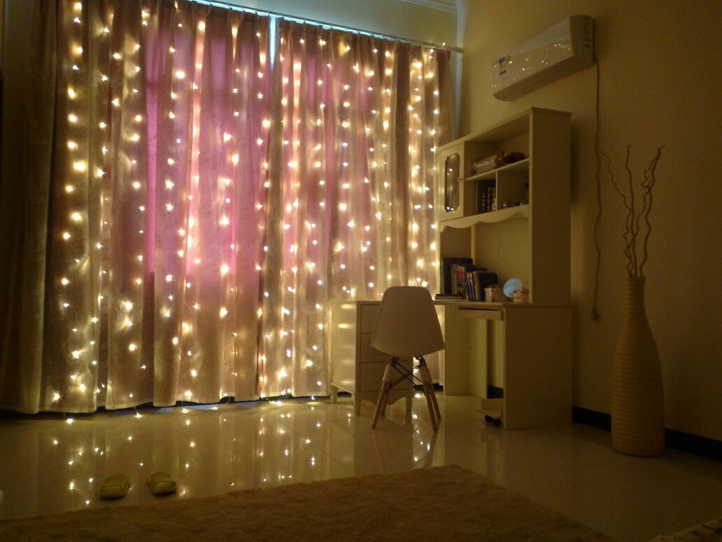 rétro-éclairage rideaux photo de décoration